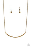 Paparazzi "Collar Poppin Sparkle" Brass Necklace & Earring Set Paparazzi Jewelry