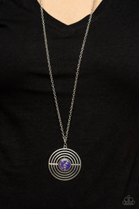 Paparazzi "Targeted Tranquility" Purple Necklace & Earring Set Paparazzi Jewelry