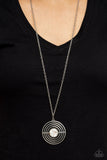 Paparazzi "Targeted Tranquility" White Necklace & Earring Set Paparazzi Jewelry
