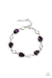 Paparazzi "Timelessly Teary" Purple Bracelet Paparazzi Jewelry