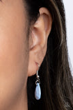 Paparazzi "DROPLET Like Its Hot" Blue Necklace & Earring Set Paparazzi Jewelry