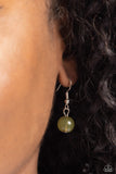 Paparazzi "Blissfully Bohemian" Green Necklace & Earring Set Paparazzi Jewelry