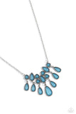 Paparazzi "Exceptionally Ethereal" Blue Necklace & Earring Set Paparazzi Jewelry