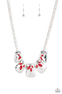 Paparazzi "Jubilee Jingle" Red Necklace & Earring Set Paparazzi Jewelry