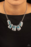 Paparazzi "Jubilee Jingle" Blue Necklace & Earring Set Paparazzi Jewelry