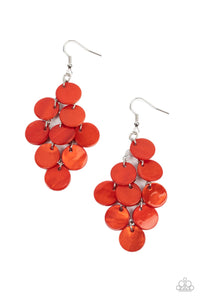 Paparazzi "Tropical Tryst" Orange Earrings Paparazzi Jewelry