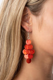 Paparazzi "Tropical Tryst" Orange Earrings Paparazzi Jewelry