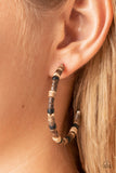 Paparazzi "Effortlessly Earthy" Brown Earrings Paparazzi Jewelry