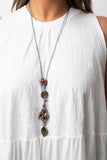 Paparazzi "Knotted Keepsake" Purple Necklace & Earring Set Paparazzi Jewelry