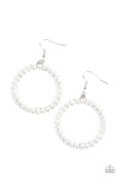 Paparazzi "Can I Get A Hallelujah" White Earrings Paparazzi Jewelry