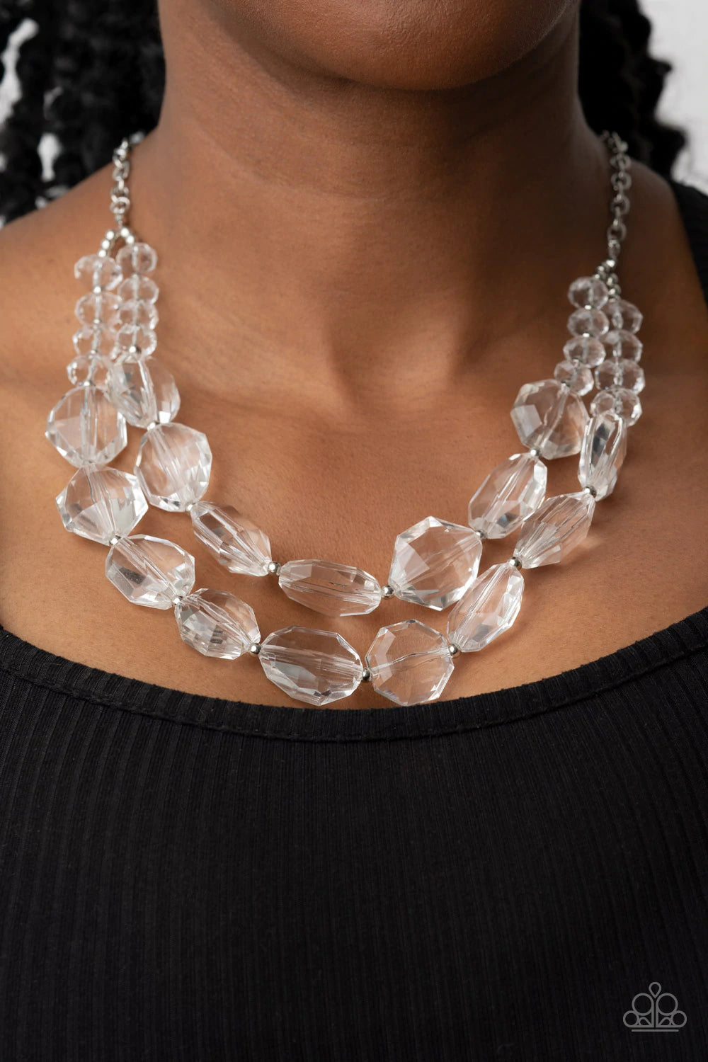 Paparazzi Necklace ~ Lustrous Layers - White – Paparazzi Jewelry | Online  Store | DebsJewelryShop.com