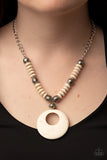 Paparazzi "Oasis Goddess" White Necklace & Earring Set Paparazzi Jewelry
