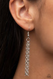 Paparazzi "Reimagined Romance" Silver Necklace & Earring Set Paparazzi Jewelry