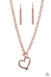 Paparazzi "Reimagined Romance" Copper Necklace & Earring Set Paparazzi Jewelry