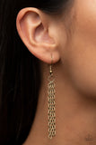 Paparazzi "Reimagined Romance" Brass Necklace & Earring Set Paparazzi Jewelry