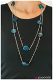 Paparazzi "Rockstar Status" Blue Necklace & Earring Set Paparazzi Jewelry