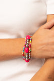 Paparazzi "Confidently Crafty" Pink Bracelet Paparazzi Jewelry