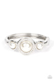 Paparazzi "Debutante Daydream" White Bracelet Paparazzi Jewelry