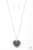 Paparazzi "Doting Devotion" Pink Necklace & Earring Set Paparazzi Jewelry