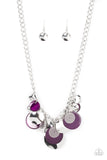 Paparazzi "Oceanic Opera" Purple Necklace & Earring Set Paparazzi Jewelry