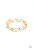 Paparazzi "Spontaneous Shimmer" Gold Bracelet Paparazzi Jewelry