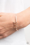 Paparazzi "Did I FLUTTER?" Rose Gold Bracelet Paparazzi Jewelry