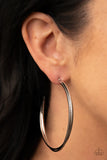 Paparazzi "Monochromatic Curves" Silver Earrings Paparazzi Jewelry