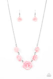 Paparazzi "PRIMROSE and Pretty" Pink Necklace & Earring Set Paparazzi Jewelry