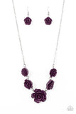 Paparazzi "PRIMROSE and Pretty" Purple Necklace & Earring Set Paparazzi Jewelry