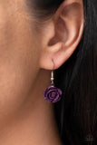 Paparazzi "PRIMROSE and Pretty" Purple Necklace & Earring Set Paparazzi Jewelry