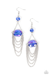 Paparazzi "Ethereally Extravagant" Blue Earrings Paparazzi Jewelry