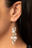 Paparazzi "The Rumors Are True" White Earrings Paparazzi Jewelry