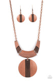 Paparazzi "Metallic Enchantress" Copper Necklace & Earring Set Paparazzi Jewelry