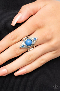 Paparazzi "Pivoting Point" Blue Ring Paparazzi Jewelry