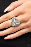 Paparazzi "Bewitched Blossoms" Blue Ring Paparazzi Jewelry