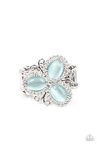 Paparazzi "Bewitched Blossoms" Blue Ring Paparazzi Jewelry