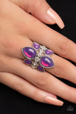 Paparazzi "TRIO Tinto" Purple Ring Paparazzi Jewelry