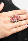 Paparazzi "Boastful Blooms" Red Ring Paparazzi Jewelry