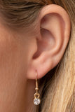 Paparazzi "Elegantly Entrancing" Gold Lanyard Necklace & Earring Set Paparazzi Jewelry