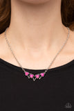 Paparazzi "Pyramid Prowl" Pink Necklace & Earring Set Paparazzi Jewelry