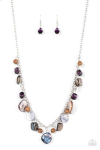 Paparazzi "Caribbean Charisma" Purple Necklace & Earring Set Paparazzi Jewelry