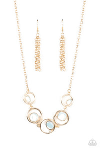 Paparazzi "Big Night Out" Gold Necklace & Earring Set Paparazzi Jewelry