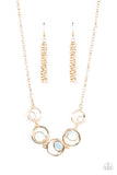 Paparazzi "Big Night Out" Gold Necklace & Earring Set Paparazzi Jewelry