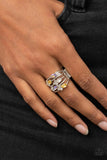 Paparazzi "Ethereal Escapade" Yellow Ring Paparazzi Jewelry