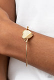Paparazzi "Hidden Intentions" Gold Bracelet Paparazzi Jewelry