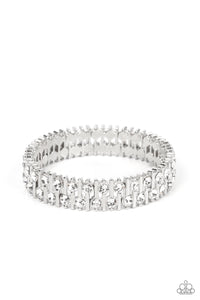 Paparazzi "Generational Glimmer" White Bracelet Paparazzi Jewelry