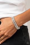 Paparazzi "Generational Glimmer" White Bracelet Paparazzi Jewelry