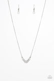 Paparazzi "Classically Classic" White Necklace & Earring Set Paparazzi Jewelry