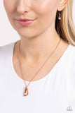 Paparazzi "Envious Extravagance" Copper Necklace & Earring Set Paparazzi Jewelry