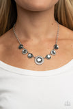 Paparazzi "Extravagant Extravaganza" Silver Necklace & Earring Set Paparazzi Jewelry